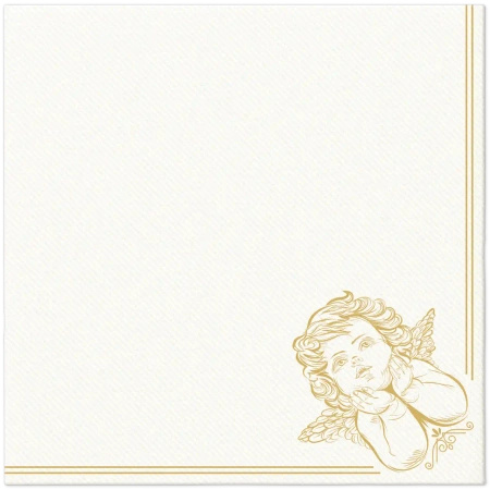 Premium Airlaid Cherub First Holy Communion Napkins 40 x 40 cm, 12 pcs