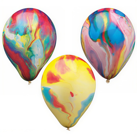 Balloons "Multicolour" 22 cm, 8 pcs