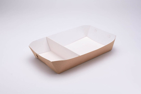 Tray with compartment 23 x 13 x 5.5 cm 100 pcs.