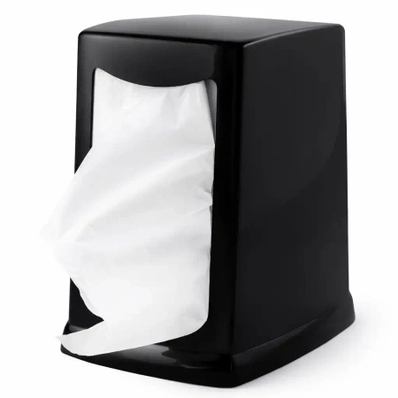 Napkin dispenser 1/8 33 x 33 cm, black, plastic, Clarina, 1 pc