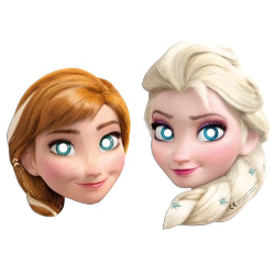 Maski papierowe "Kraina Lodu / Frozen" 6 szt.