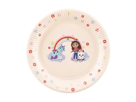Paper plates "Gabby's Dollhouse", 23 cm, 6 pcs