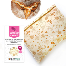 Beeswax bags “Bees” XL 36 × 32 cm, 1 pc.