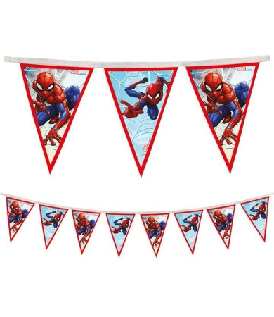 Girlanda wielorazowe flagi "Spider-Man" 2,3 m, 1 szt.