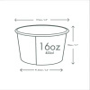 "Feel Snug" Bamboo Paper Bowl, 450 ml, Ø 115 mm, 25 pcs