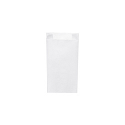 Paper breakfast bag white 1.0 kg 12+5 x 24 cm 1000 pcs.