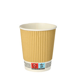 Corrugated kraft paper cup 250 ml, ¶. 80 mm 25 pcs.