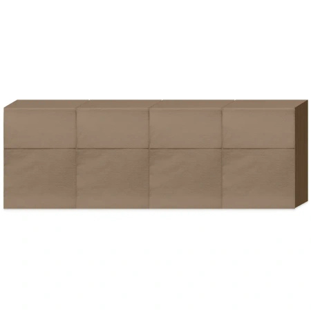 Serwetki 1-warstwowe, kraft, do dyspensera, Clarina 17 x 17 cm 400 szt.