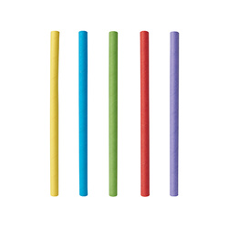 Paper cocktail straws black 7/100mm 500 pcs.