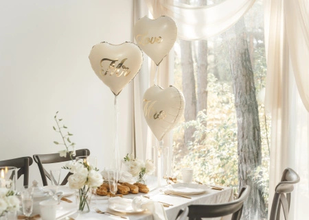 Balon foliowy "Serce - Love", 35 cm, 1 szt.