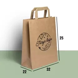 Paper bags 32 x 22 x 25 cm with YOUR IDENTIFICATION! 2000 pcs.