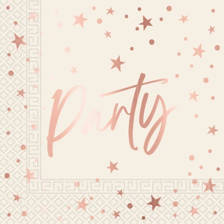 2-ply napkins “Rose Party”, 33 × 33 cm, 20 pcs