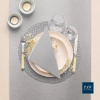Premium Airlaid napkins, silver, 1/4, 40 x 40 cm 50 pcs.