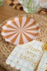 Paper Plates "Stripes", 21 cm, 6 pcs