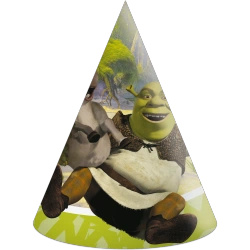 Czapeczki papierowe "Shrek", 6 szt.