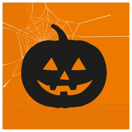 Serwetki 2-warstwowe "Halloween Pumpkin", 33 x 33 cm, 20 szt.