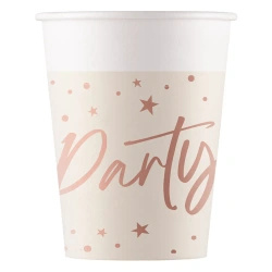 Kubek papierowy "Rose Party" 200 ml 8 szt.