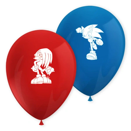 Latex balloons “Sonic SEGA” 28 cm, 8 pcs