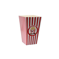 Popcorn boxes 1950 ml, 8.5 x 8.5 x 20.7 cm, 50 pcs.