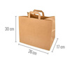 Paper bag with handle 26 x 17 x 30 cm 200 pcs.