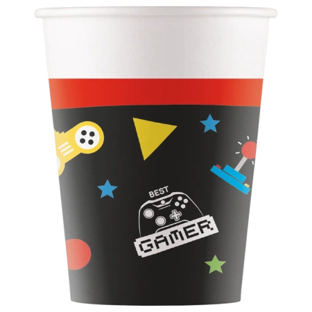 Paper cup “Gaming Party” 200 ml 8 pcs