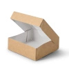 Sushi box with window, brown, 12 x 12 x 4 cm 50 pcs.