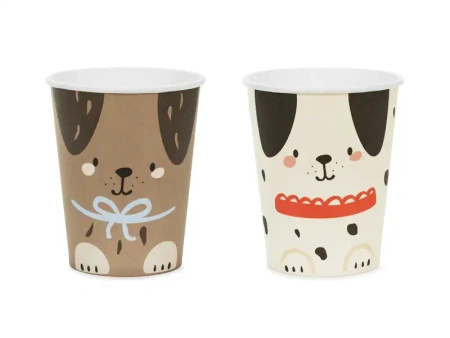 Paper Cups "Puppies", 220 ml, 6 pcs