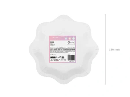 Paper Plates "Unicorn", diameter 18 cm, 6 pcs