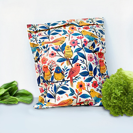 Beeswax bags “Birds” L 23×32 cm, 1 pc