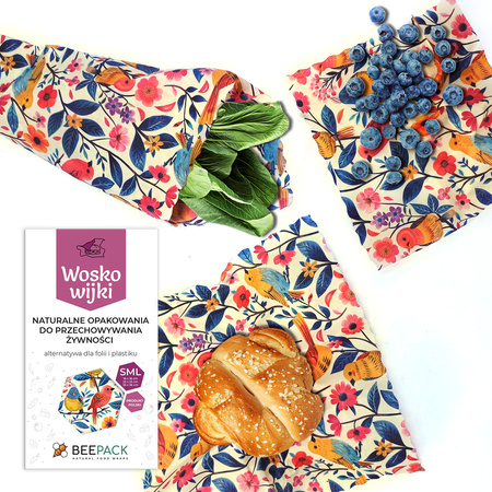 Woskowijki "Ptaszki" Pack 1 x "S", 1 x "M", 1 x "L" 3 szt.