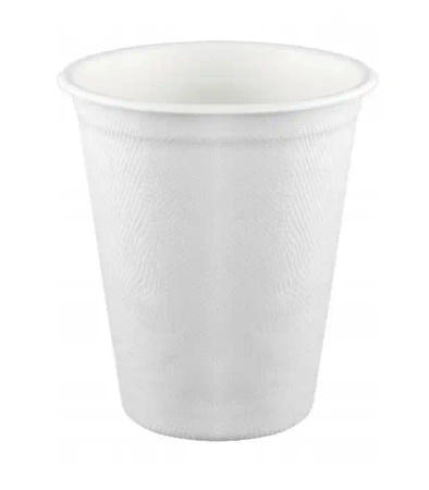 Kubki z trzciny cukrowej, Białe, 300 ml, 50 szt.