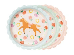 Paper Plates "Horse", diameter 18 cm, 6 pcs