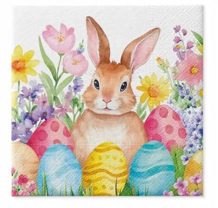 3-ply napkins Easter, 1/4, 33 x 33 cm 20 pcs