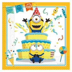 2-ply napkins “Minions”, 33 × 33 cm, 20 pcs