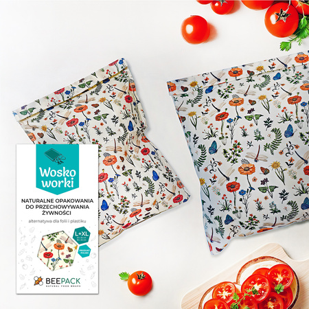 Beeswax Bags “Meadow” Set L + XL, 1 pc.