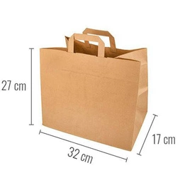 Paper bag with handle 32 x 17 x 27 cm 50 pcs.