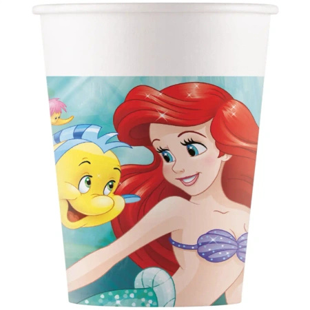 Kubek papierowy "Ariel Mała Syrenka" 200 ml 8 szt.
