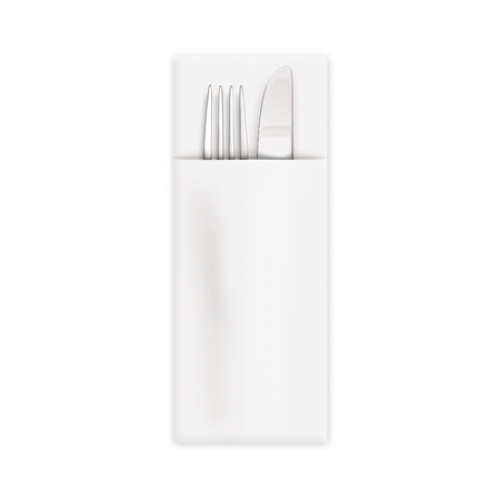 Bags-serviettes for cutlery, white, 38 x 32 cm 50 pcs.