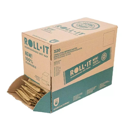 Wet wipes 100% Flushable 4 x 14 cm 320 pcs.