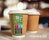 Double wall kraft paper cup 350 ml, ¶. 90 mm 25 pcs.