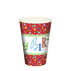 Paper cup "Birthday" 200 ml, ¶. 70 mm 10 pcs.