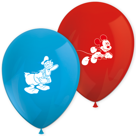 Latex balloons “Mickey Mouse” 28 cm, 8 pcs