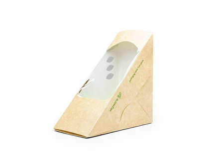 Sandwich paper package 12.5 x 12.5 x 6.5 cm 50 pcs.