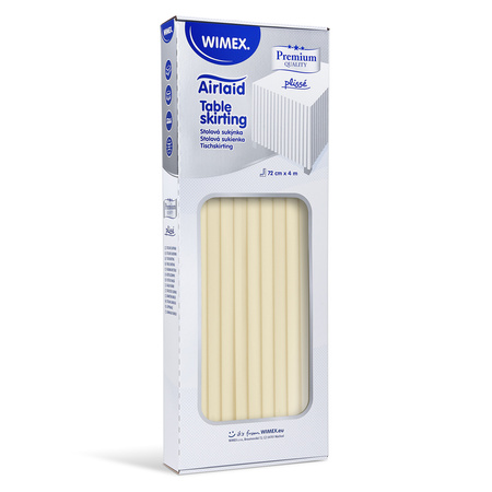 Falbana do stołu skirting Szampańskie złoto papierowa Premium Airlaid 0,72 × 4 m, 1 szt.