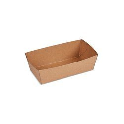 Deep kraft paper tray 13.5 x 7 x 4.5 cm, 300 ml 250 pcs.