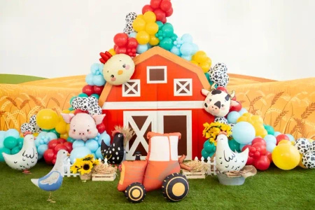 Standing Foil Balloon "Tractor", 72 × 63.5 cm, 1 pc
