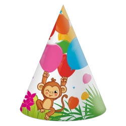 Paper Party Hats Jungle 6 pcs