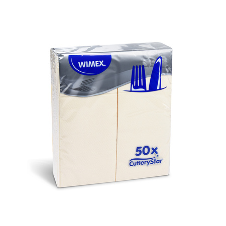 Cutlery bags-serviettes, champagne/beige, 38 x 32 cm 50 pcs.