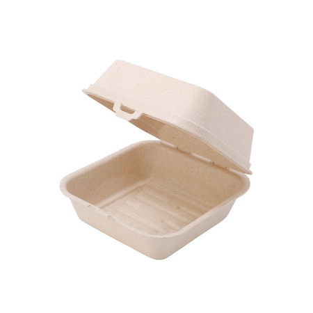 Burger boxes reusable cream 16 x 15 x 8.5 cm 60 pcs.