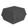 Thermal burger box black, size "M", 13 x 12.5 x 9 cm 50 pcs.